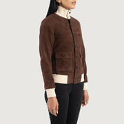 
Sasha A1 Chaqueta Bomber de Cuero para Mujer – alternate product view 2