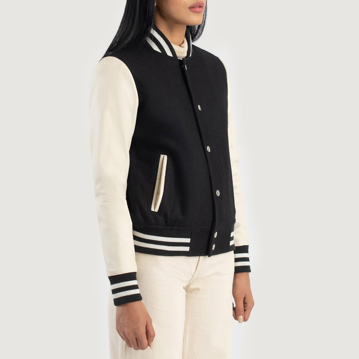 
Savant Varsity Chaqueta de Cuero para Mujer – alternate product view 2