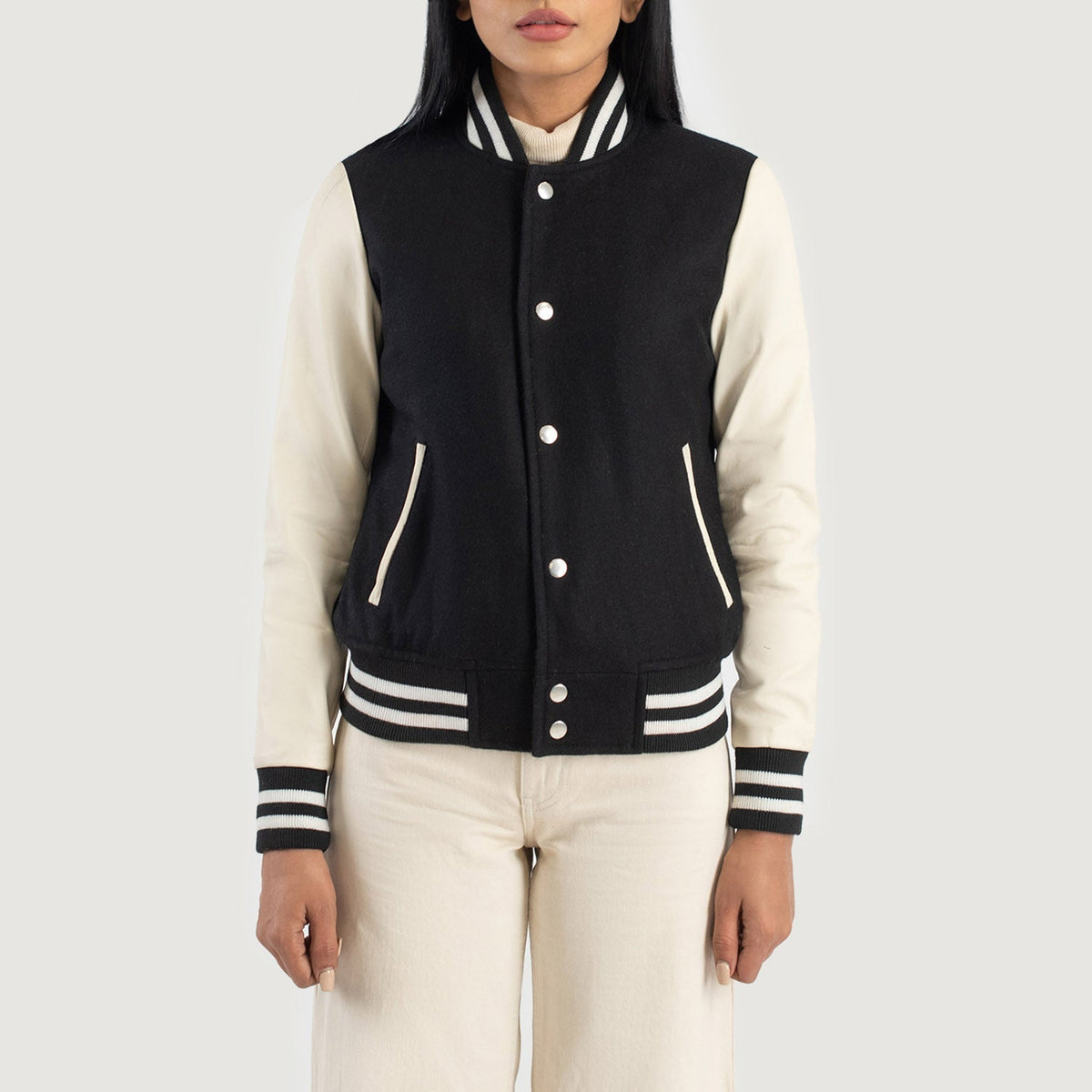 
Savant Varsity Chaqueta de Cuero para Mujer – alternate product view 4