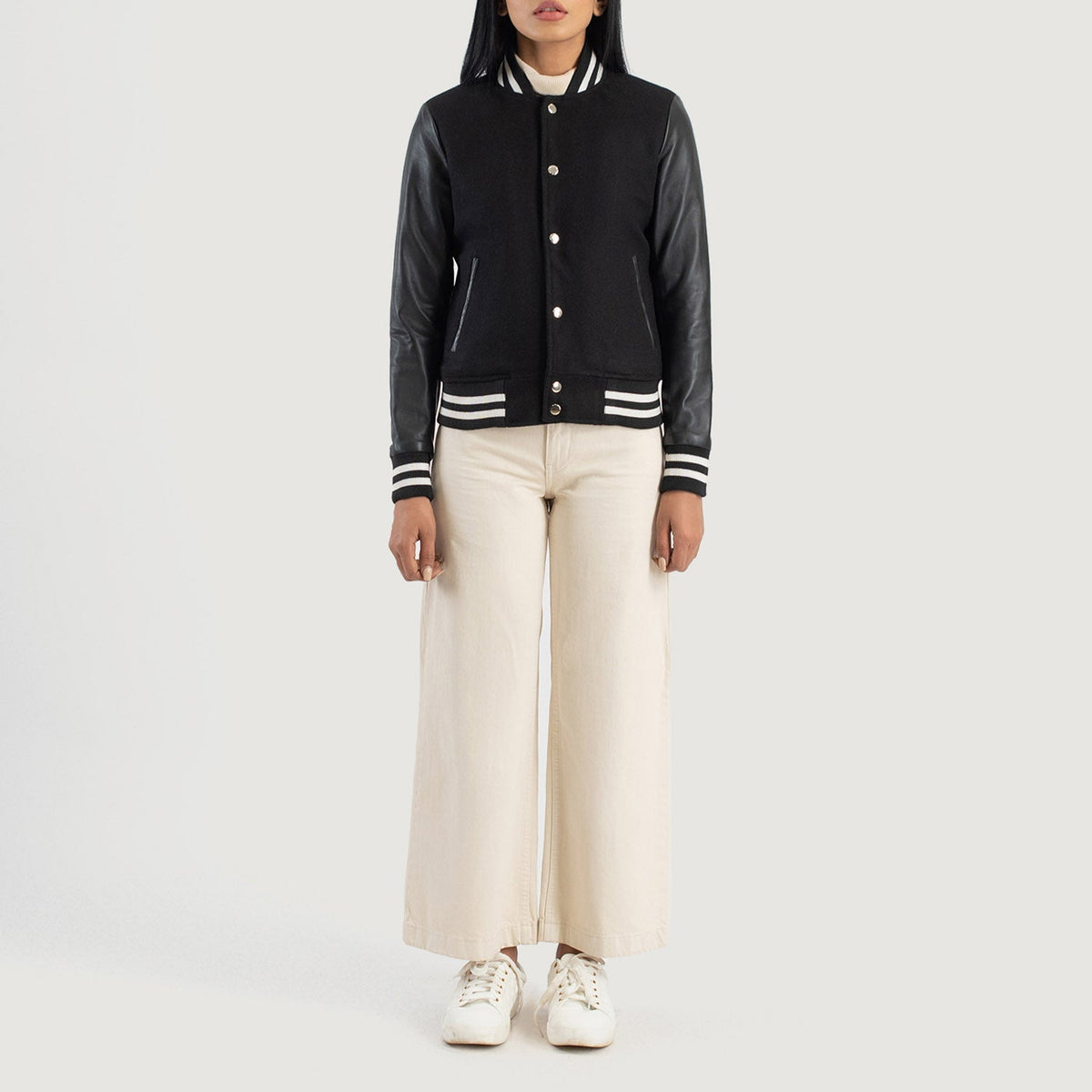 
Savant Varsity Chaqueta de Cuero para Mujer – alternate product view 3