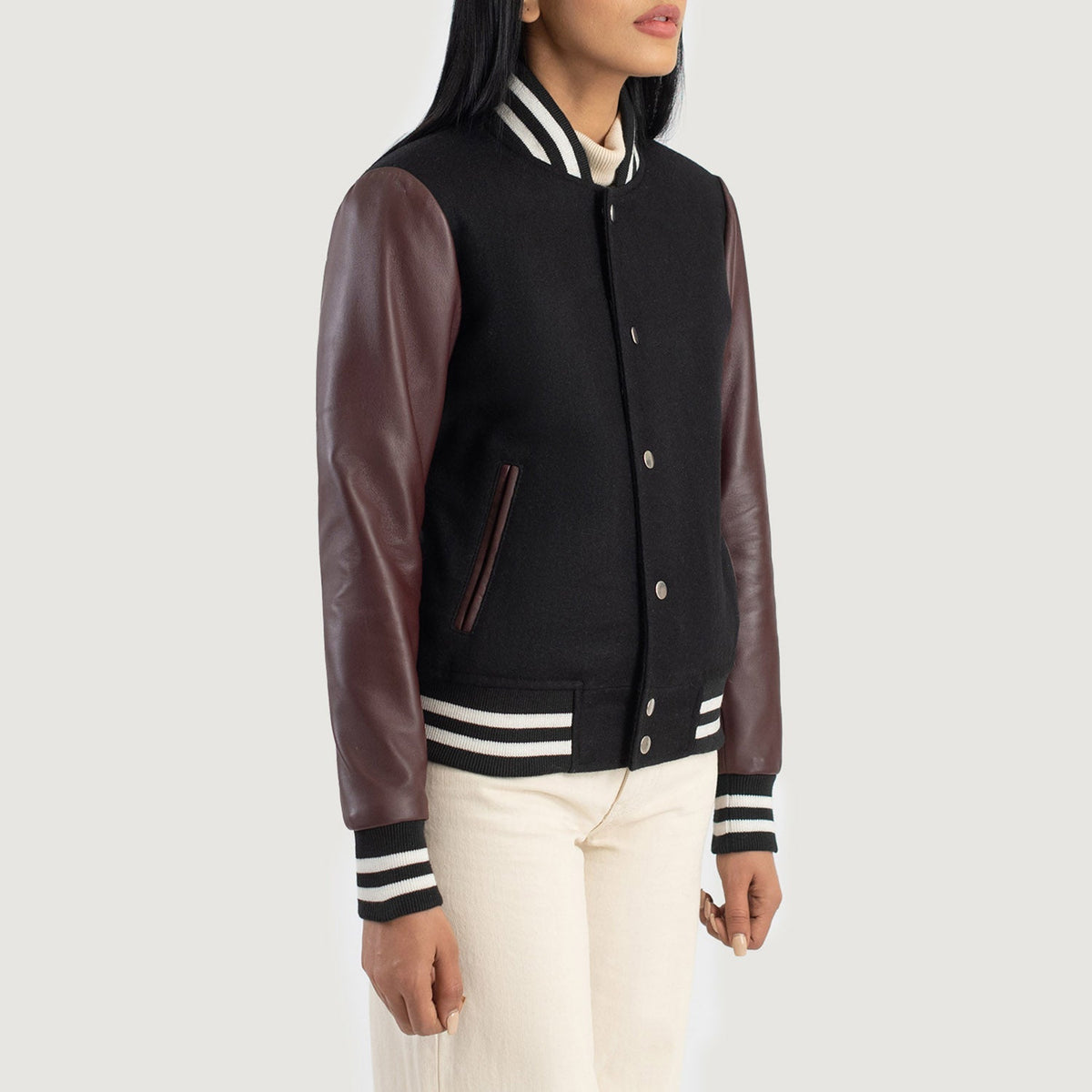 
Savant Varsity Chaqueta de Cuero para Mujer – alternate product view 2