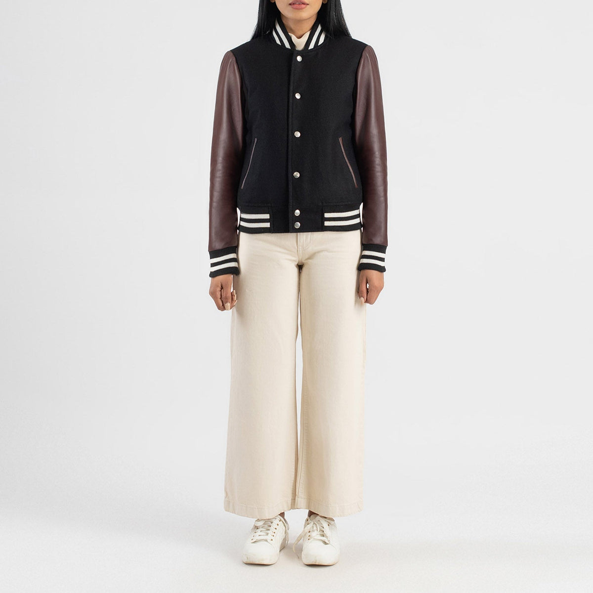 
Savant Varsity Chaqueta de Cuero para Mujer – alternate product view 3