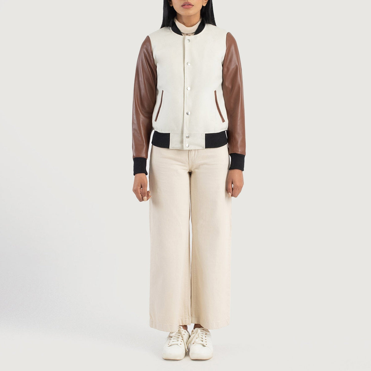 
Savant Varsity Chaqueta de Cuero para Mujer – alternate product view 3