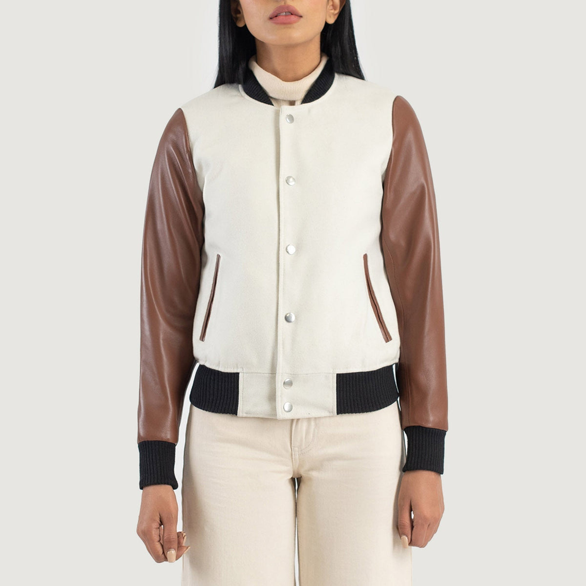 
Savant Varsity Chaqueta de Cuero para Mujer – alternate product view 4