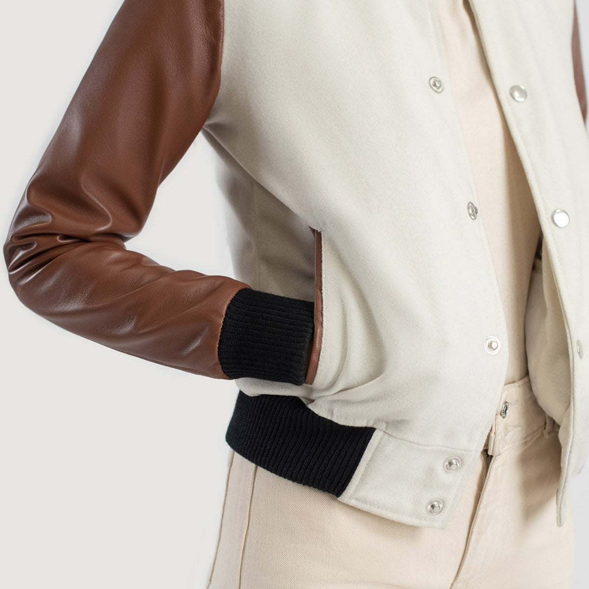 
Savant Varsity Chaqueta de Cuero para Mujer – alternate product view 6