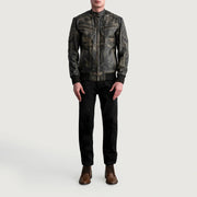 Sven Cazadora Bomber de Cuero para Hombre – Vista alternativa del producto 4