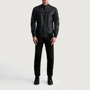 Sven Cazadora Bomber de Cuero para Hombre – Vista alternativa del producto 4