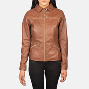 Tomachi Rojo Chaqueta de Cuero para Mujer – Vista alternativa del producto 4