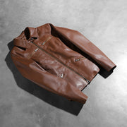 Tomachi Rojo Chaqueta de Cuero para Mujer – Vista alternativa del producto 7