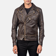 Vincent Negro Chaqueta Biker de Cuero para Hombre – Vista alternativa del producto 3