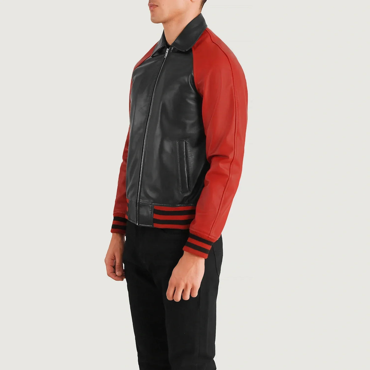Walton Varsity Chaqueta de Cuero para Hombre – Vista alternativa del producto 2