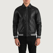 Walton Varsity Chaqueta de Cuero para Hombre – Vista alternativa del producto 4