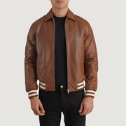 Walton Varsity Chaqueta de Cuero para Hombre – Vista alternativa del producto 1