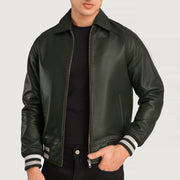 Walton Varsity Chaqueta de Cuero para Hombre – Vista alternativa del producto 3
