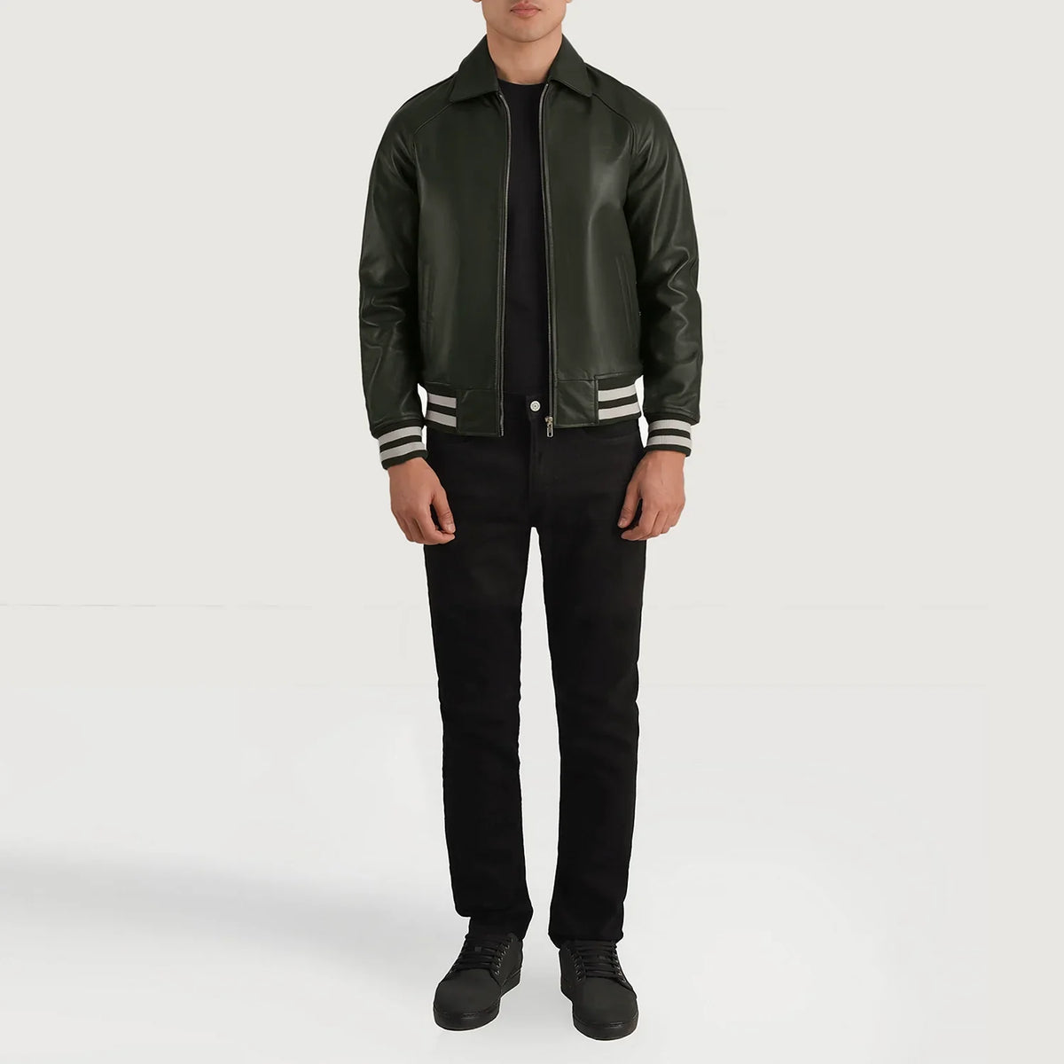Walton Varsity Chaqueta de Cuero para Hombre – Vista alternativa del producto 4