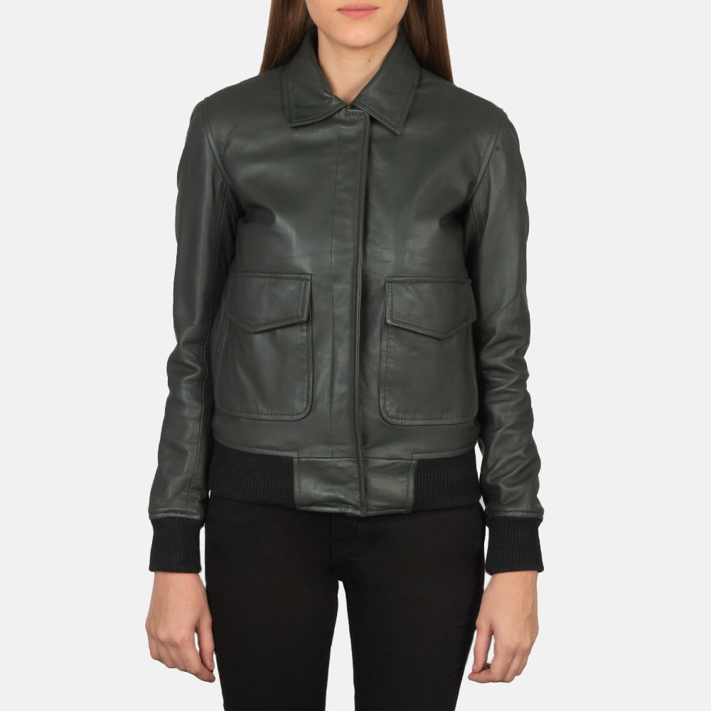 
Westa A-2 Chaqueta Bomber de Cuero para Mujer – alternate product view 4